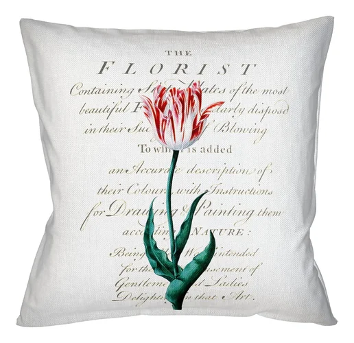 Декоративная подушка «Тюльпаномания», версия 3