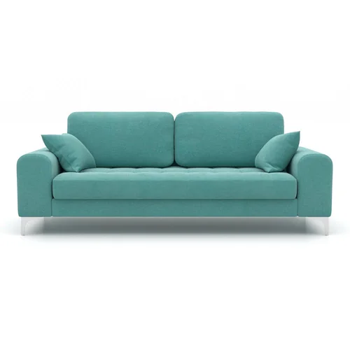 Диван трехместный прямой бирюзовый Виктория