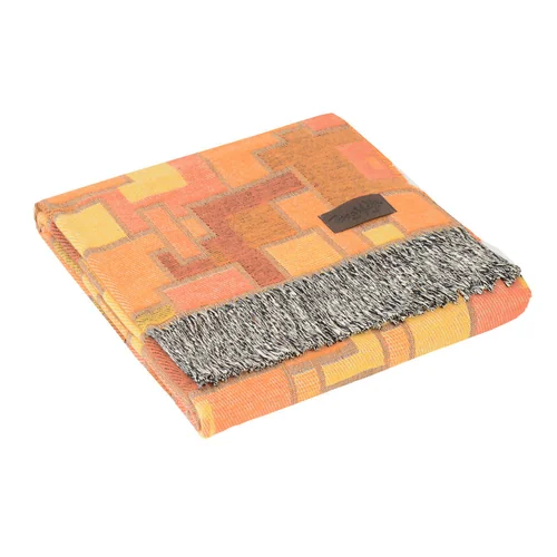 Плед MARZOTTO, 130х180см,  хлопок оранжевый