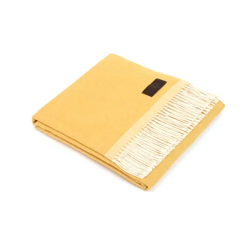 Плед MARZOTTO, 130х170см, хлопок желтый