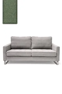 Диван West Houston 2,5 местный, ткань оксфорд, зеленый лес