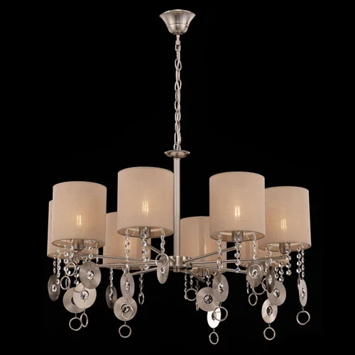 Подвесная люстра Maytoni Kira MODPL-N бежевый;серебро 8 лампочек