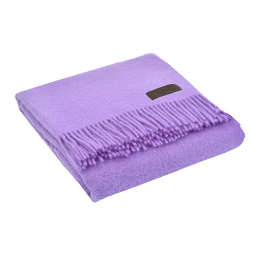 Плед MARZOTTO, 130х180см, шерсть сиреневый