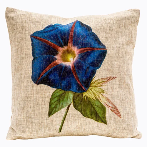 Интерьерная подушка «Цветочный ноктюрн», версия 3