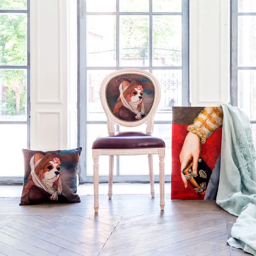 Арт-подушка «Музейный экспонат», версия 28 «Моя Луиза»