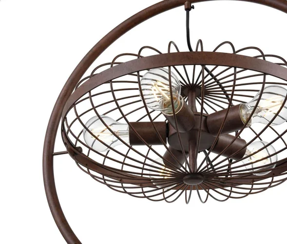 Подвесной светильник Vele Luce Hermes VLP коричневый 5 лампочек