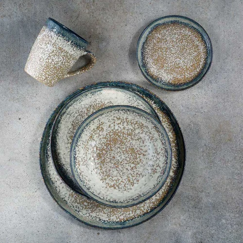 Тарелка BEGONA D275 см, brown/blue