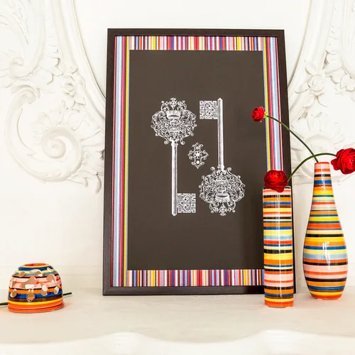 Арт-постер «Трио ключей Страйп»