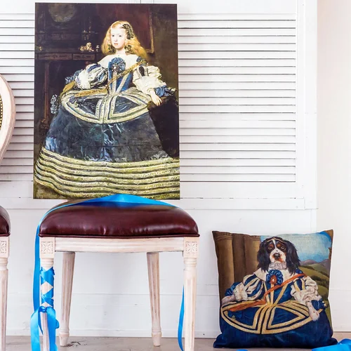 Арт-подушка «Музейный экспонат», версия 16 «Инфанта Маргарита в возрасте 8 лет»