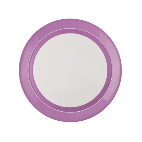 Тарелка обеденная Utd violet D27 см, white, pink