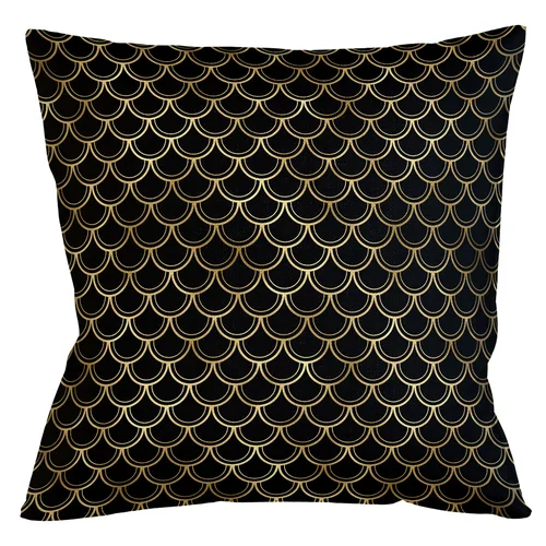 Интерьерная подушка «Чешуйки двойные» (ночь)
