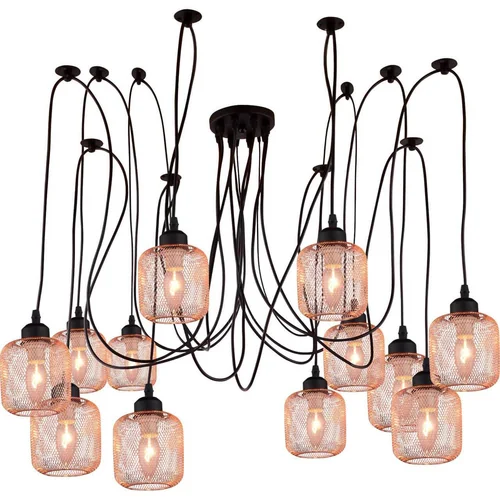 Подвесной светильник Stilfort Nativo /P черный;медь 12 лампочек
