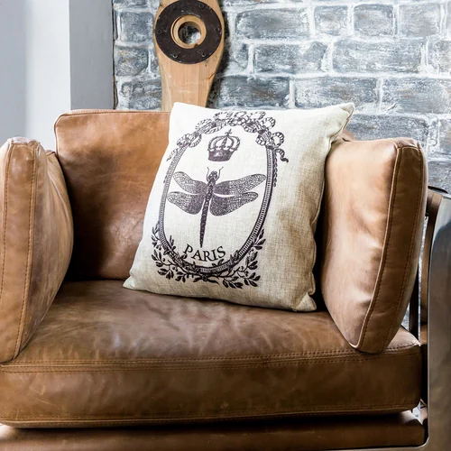 Интерьерная подушка «Старинная гравюра», версия 10