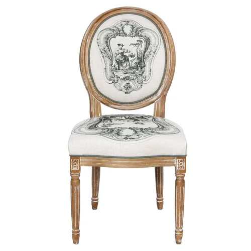 Стул «Туаль де Жуи», сюжет 1, антик грин