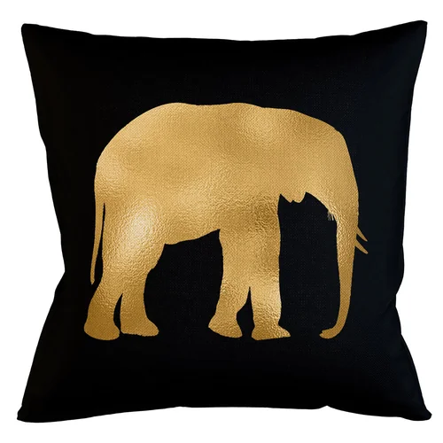 Интерьерная подушка «Золотой слон»