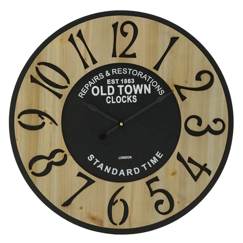 Часы настенные Dim mystery черный/золото 58х3х58