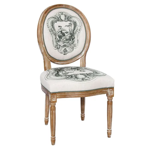 Стул «Туаль де Жуи», сюжет 1, антик грин