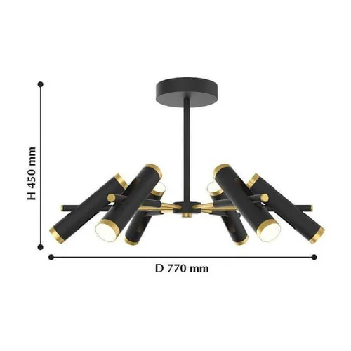 Потолочная светодиодная люстра Favourite Duplex -U черный