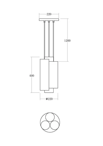 Подвесной светильник Vele Luce Miele VL2092P03