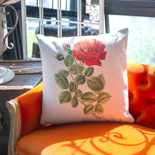 Интерьерная подушка «Ботаническое барокко», версия 8