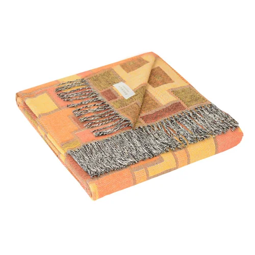 Плед MARZOTTO, 130х180см,  хлопок оранжевый