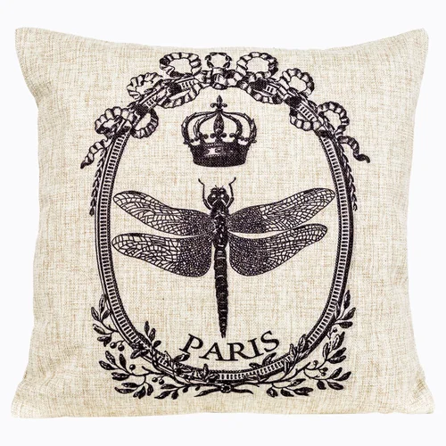 Интерьерная подушка «Старинная гравюра», версия 10