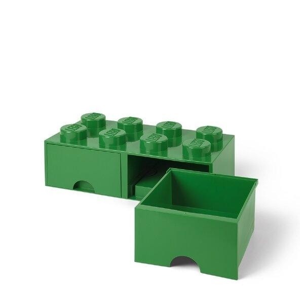 Зелёный пластиковый ящик Лего.jpeg