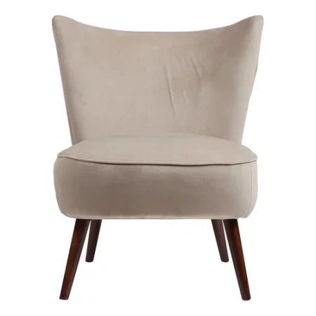 Кресло бежевое с серым, велюр Р Vermont Chair