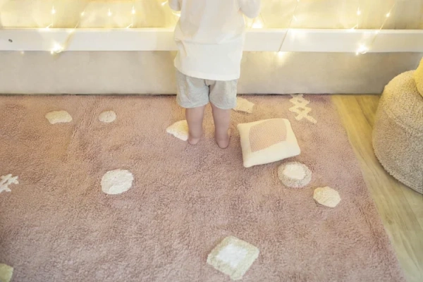 Ковер детский розовый 140х200 см Noah