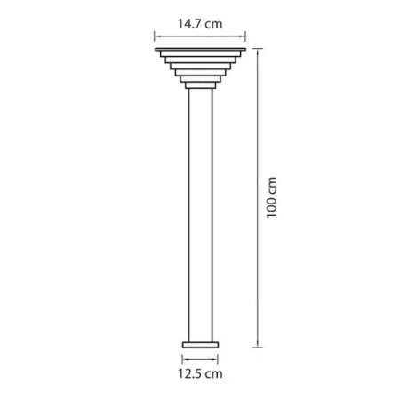 Уличный светодиодный светильник Lightstar Piatto 379747