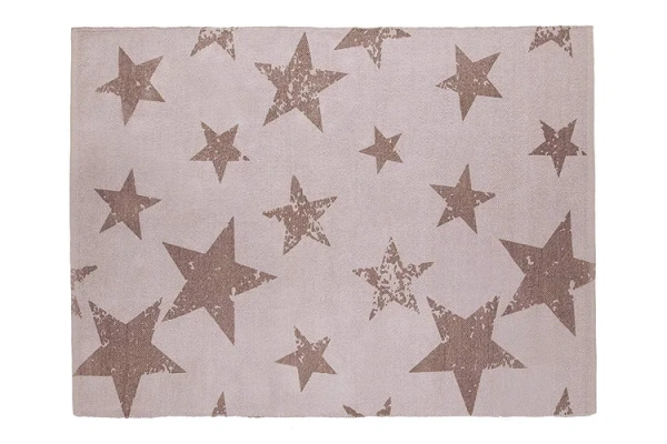 Ковер детский со звездами лавандовый 120х160 см Звезды в комплекте с наволочкой 50х50 см