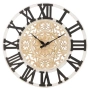 Часы настенные Cozy noir бежевый/черный
