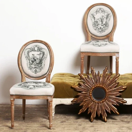 Стул «Туаль де Жуи», сюжет 1, антик грин