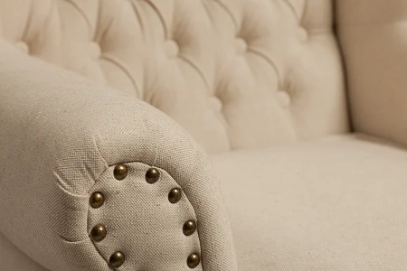 Кресло мягкое с ушами бежевое French Provincial Armchair