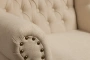 Кресло мягкое с ушами бежевое French Provincial Armchair