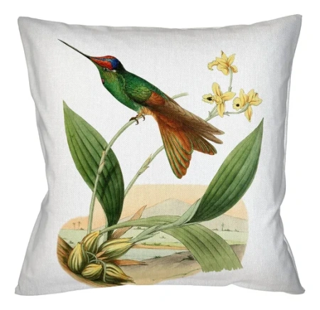 Арт-подушка «Драгоценные птицы», версия 5