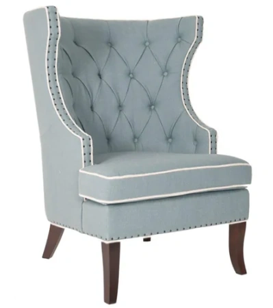 Кресло мягкое с ушами бирюзовое Gramercy Club Chair