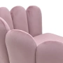 Кресло Soft pace розовый/золотой