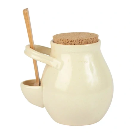 Банка для сыпучих продуктов с ложкой Suzanne бежевая