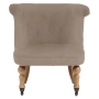 Кресло маленькое бежевое со стяжкой Amelie French Country Chair