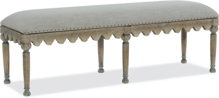 Банкетка мягкая с деревянными ножками Чикаго