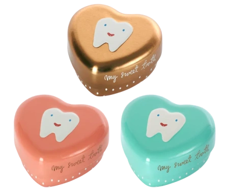 Шкатулка Мой зубик, золотая