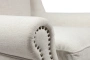 Кресло мягкое с ушами белое Collins Wingback Chair
