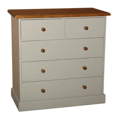 Комод белый из массива дерева Брюгге