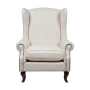 Кресло каминное с ушами кремовое Collins Wingback Chair