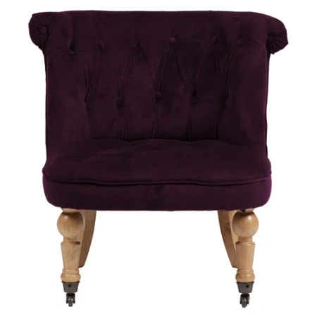 Кресло маленькое лиловое со стяжкой Amelie French Country Chair