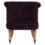 Кресло маленькое лиловое со стяжкой Amelie French Country Chair