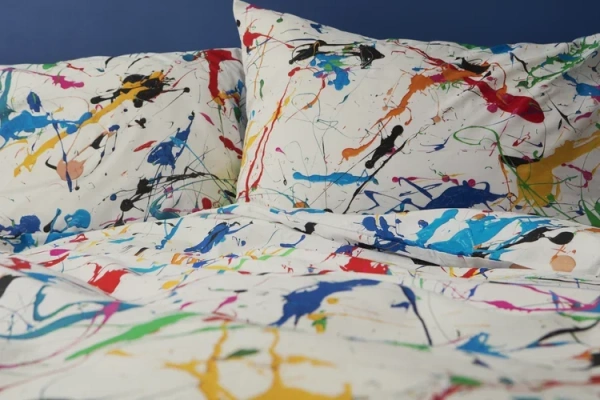 Комплект пододеяльник с наволочками Брызги