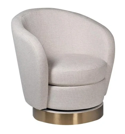 Кресло Napoli вращающееся, рогожка св.беж Н.Флайт01 76х76х76см