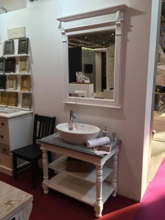 Тумба под раковину с открытыми полками (раковина в комплект не входит) Брюгге